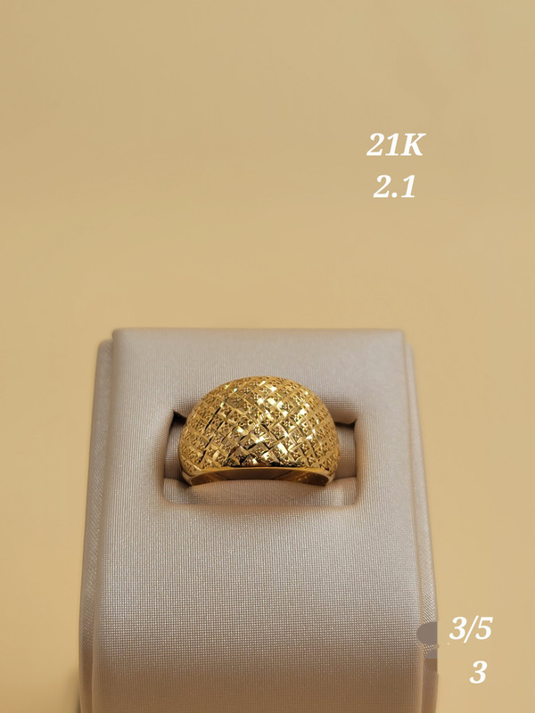 خاتم متعاكس برأس كحلي