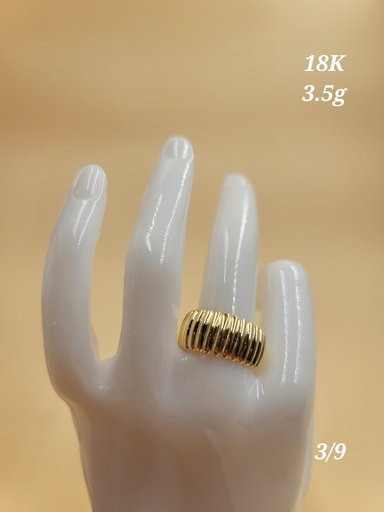 [000192183510500151] خاتم كلاسيكي بثنيات متقاربة