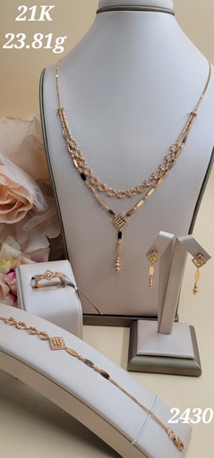 [019221238195240223] طقم دورين وكأنه عقدين مميز جدا يلبس كطقم كامل أو قطع مفرقة 